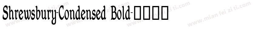 Shrewsbury-Condensed Bold字体转换